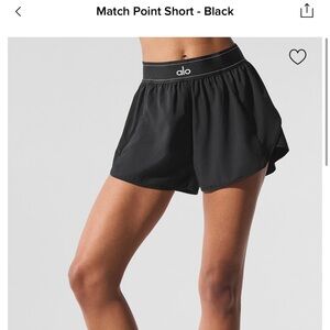 ALO Yoga Women match point short black size small